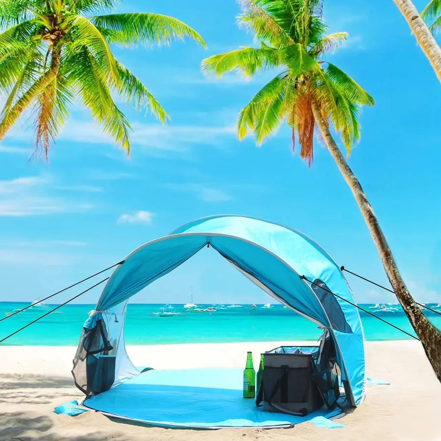 Instant Easy Setup Popup Beach Shade Canopy for 3 Person,