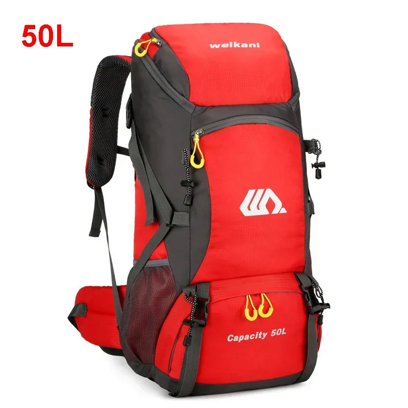 50L Travel Rucksack Waterproof Outdoor Sports Climbing Mountaineering Bag Luggage