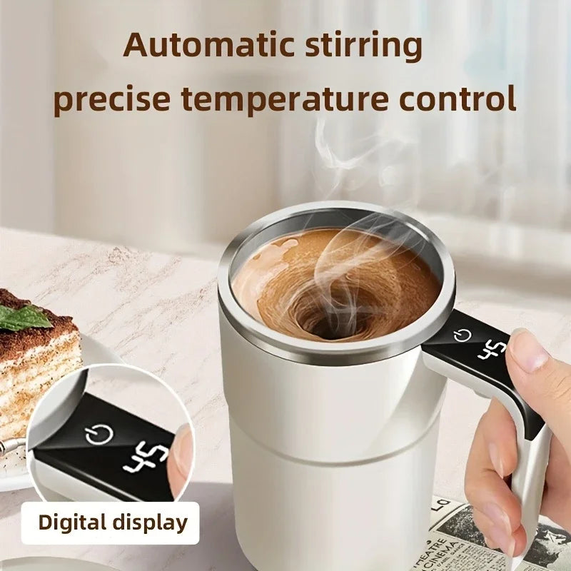 LED Display | USB Charging | Smart Mixing Coffee Cup