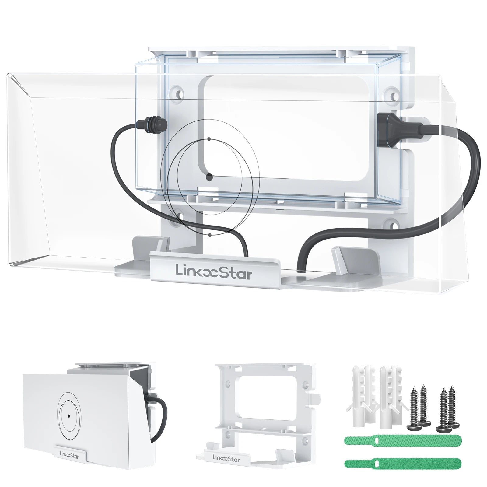 For Starlink Gen 3 Router Bracket 2-in-1 StarLink V3 Router Mounting Kit & Power Supply Bracket Bracket