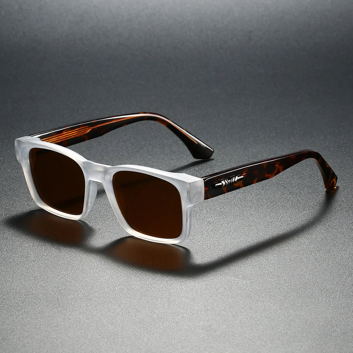 Quality Square Polarized Sunglasses, Metal Core UV400,