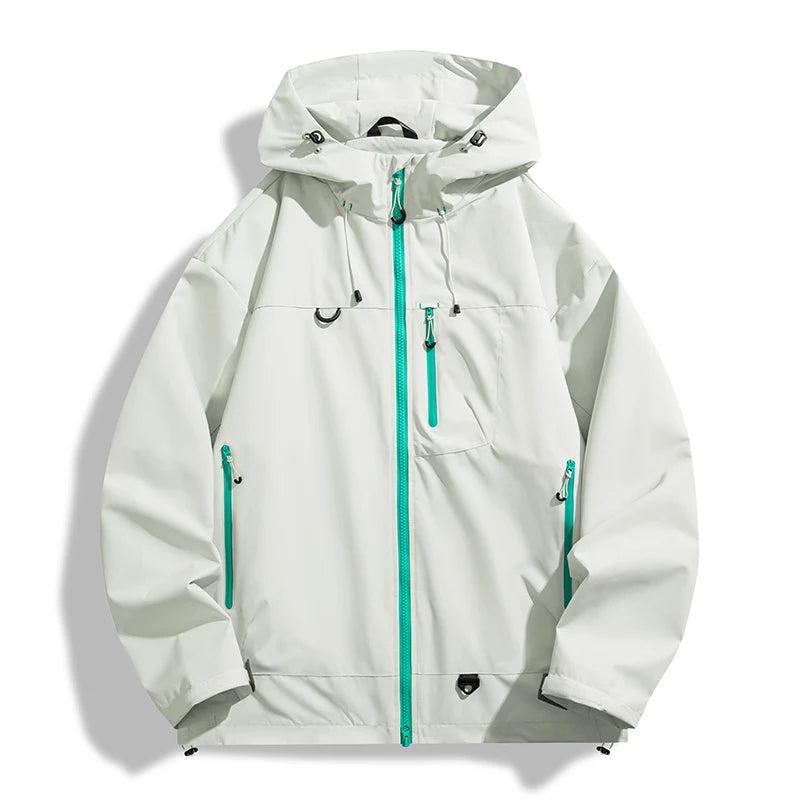 Unisex Hiking Jacket Waterproof Autumn Windbreaker Ourdoor Hooded Coats Women New Jacket Men Fishing Camping Climbing Coats