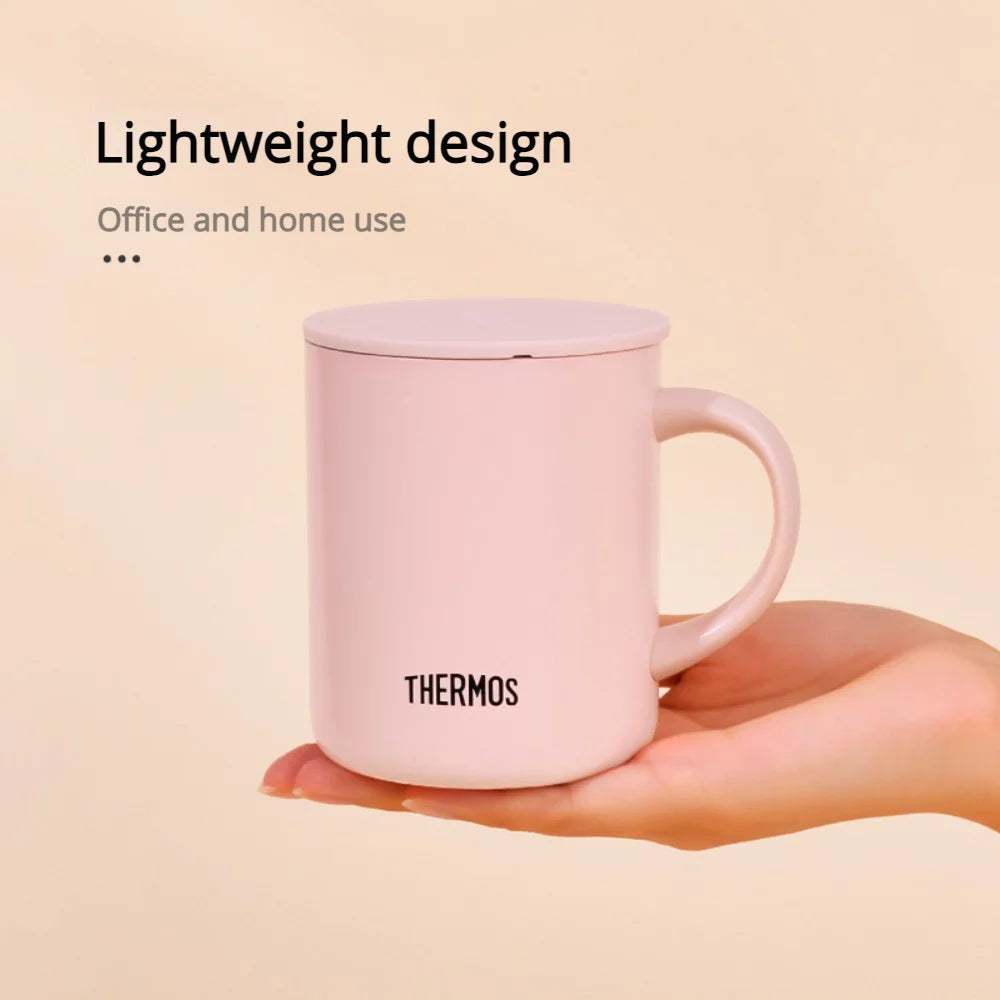 THERMOS Mug 450ml Handle Mug, Keep Cold & Keep Hot Stainless Steel Thermos,