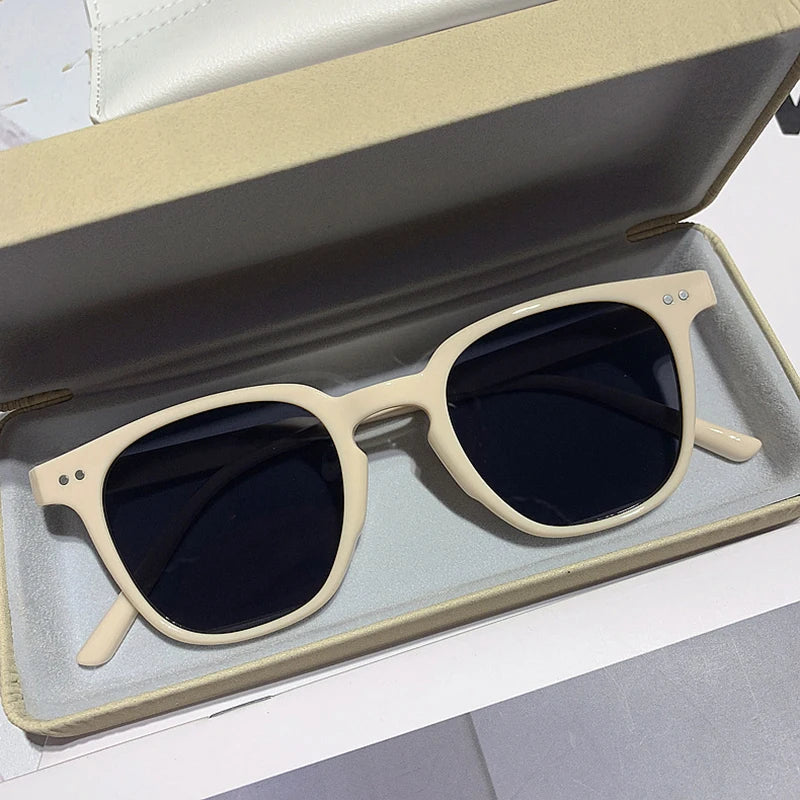 Vintage Square Sunglasses Unisex Luxury Brand Small Round Sun Glasses