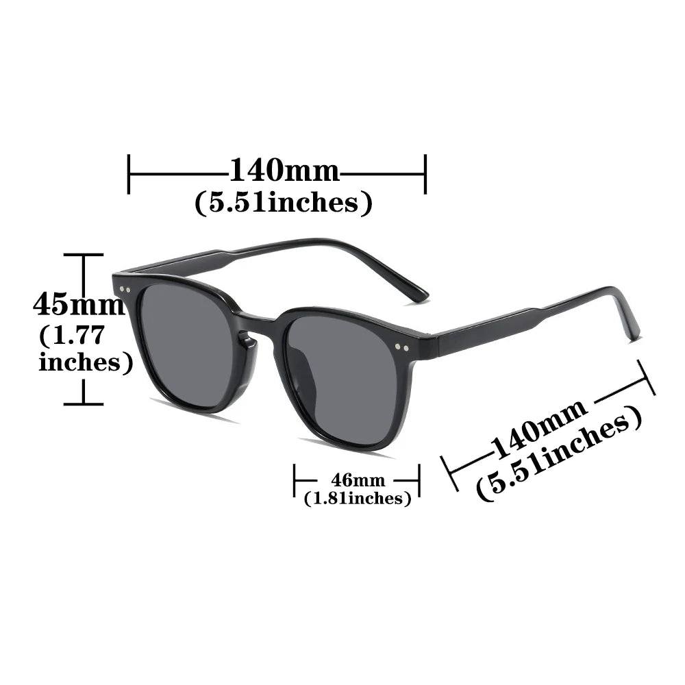 Vintage Square Sunglasses Unisex Luxury Brand Small Round Sun Glasses