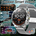2026 New Military Smart Watch 1000Mah Battery Fitness Tracking 10ATM Waterproof Tactics Sport Flashlight call Bracelet For