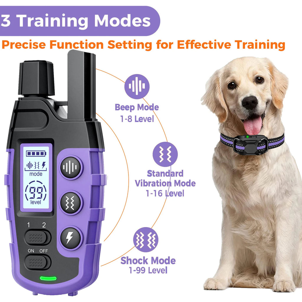 3300Ft Electric Dog Training Collar Remote Control Waterproof