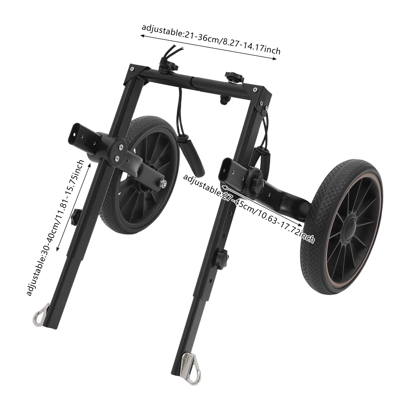 2-Wheel Dog Wheelchair for Back Legs/Senior Dogs 65kg Load