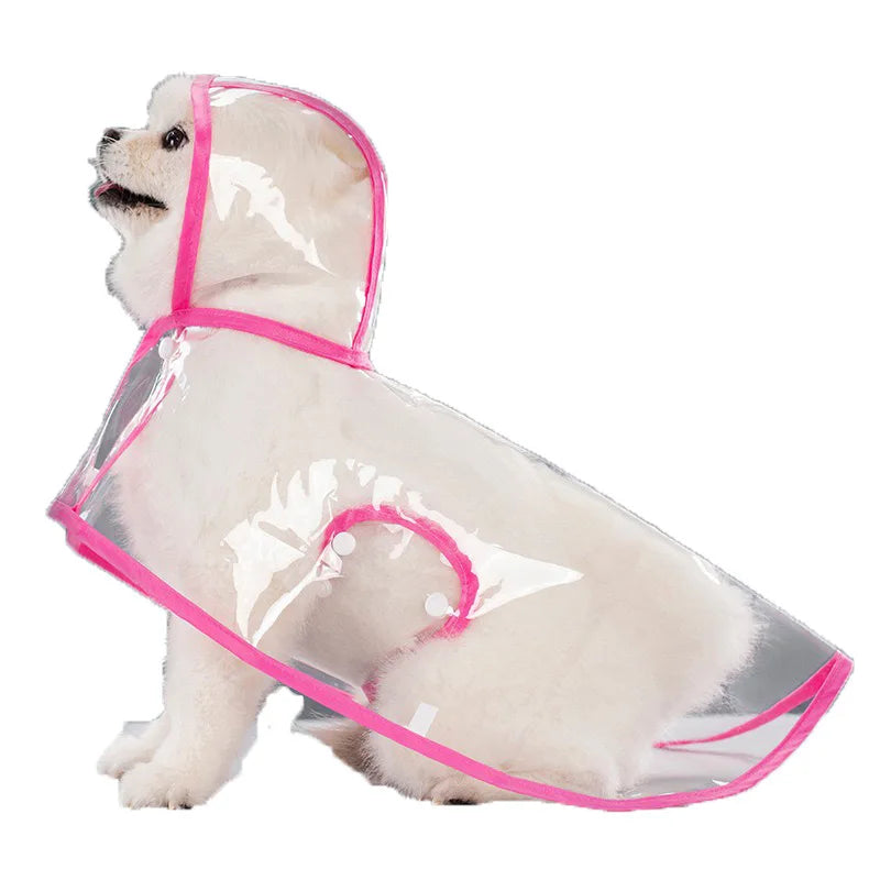 Pet Raincoat Transparent Dog Raincoat Waterproof and Windproof