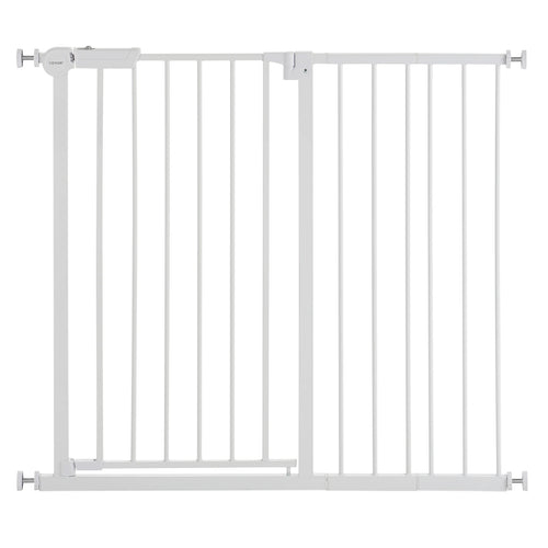 28/30/36 Inches High Dog Gate Easy Step Walk Thru Child Pet Security Pressure Mount Kit Wall Cups
