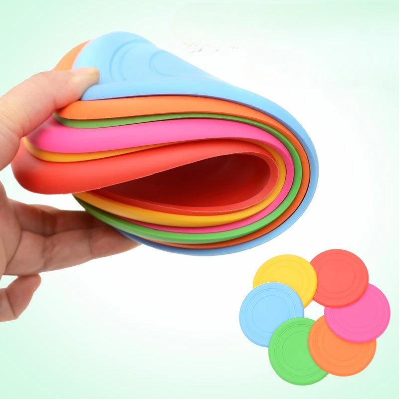Soft Silicone Flying Saucer, Dog Chew Toy