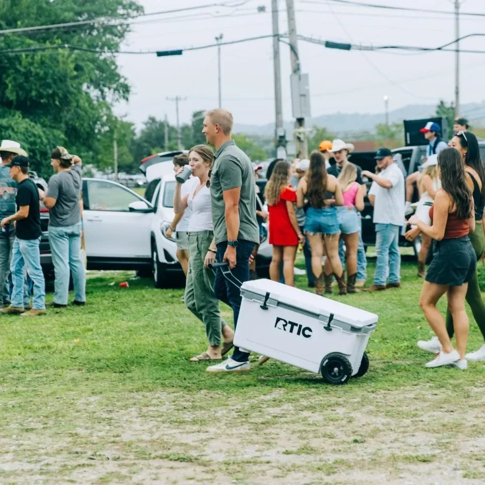 72 Quart Ultra-Light Wheeled Cooler Hard Insulated Portable Ice Chest
