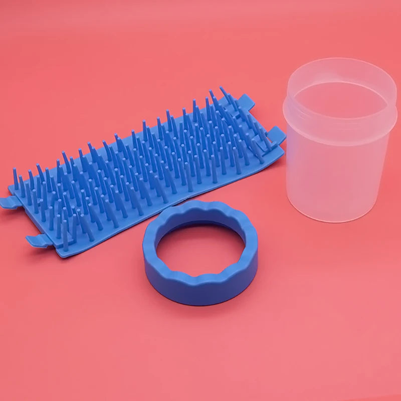 Portable Paw Cleaner Cup - 3-Size Silicone Pet Foot Washer for Dogs & Cats,