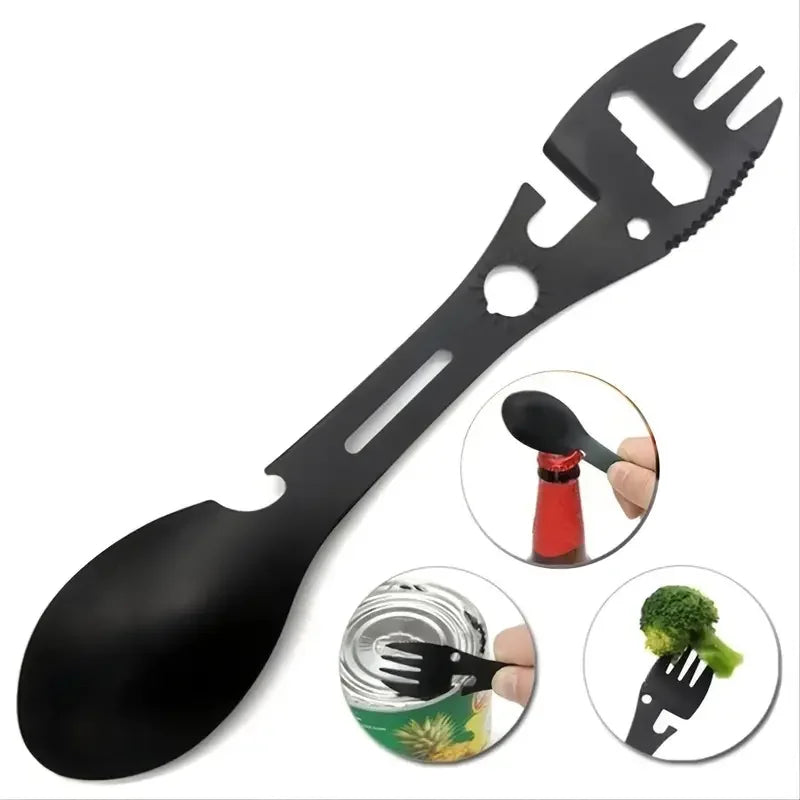 Outdoor Fork Spoon Versatile Outdoor Camping Tool Lightweight
