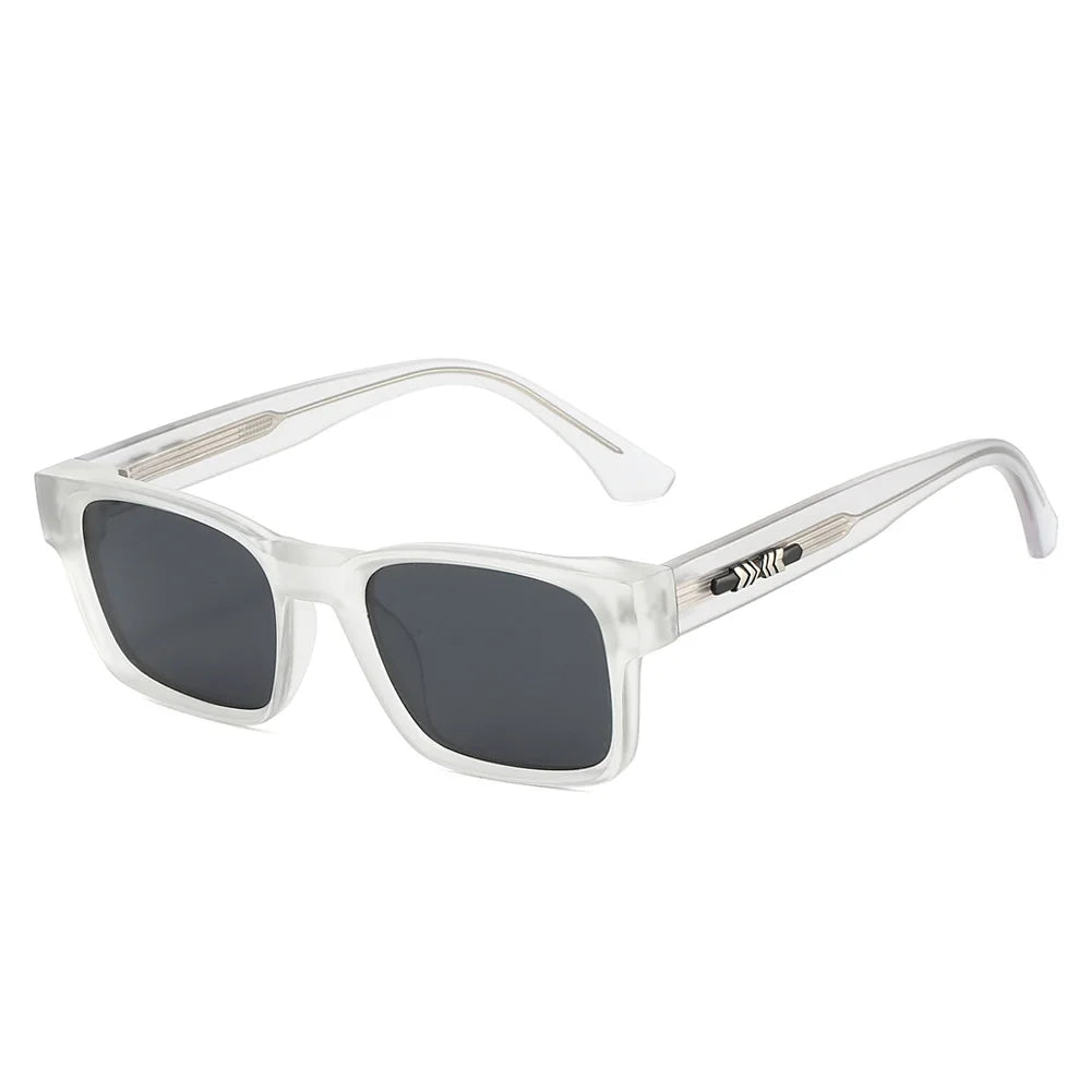 Quality Square Polarized Sunglasses, Metal Core UV400,