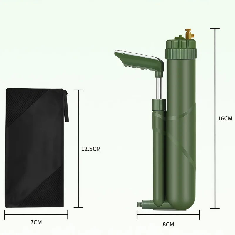 Portable Outdoor Water Purifier, Camping Filter with UF RO Pump Bushcraft Survival Tool