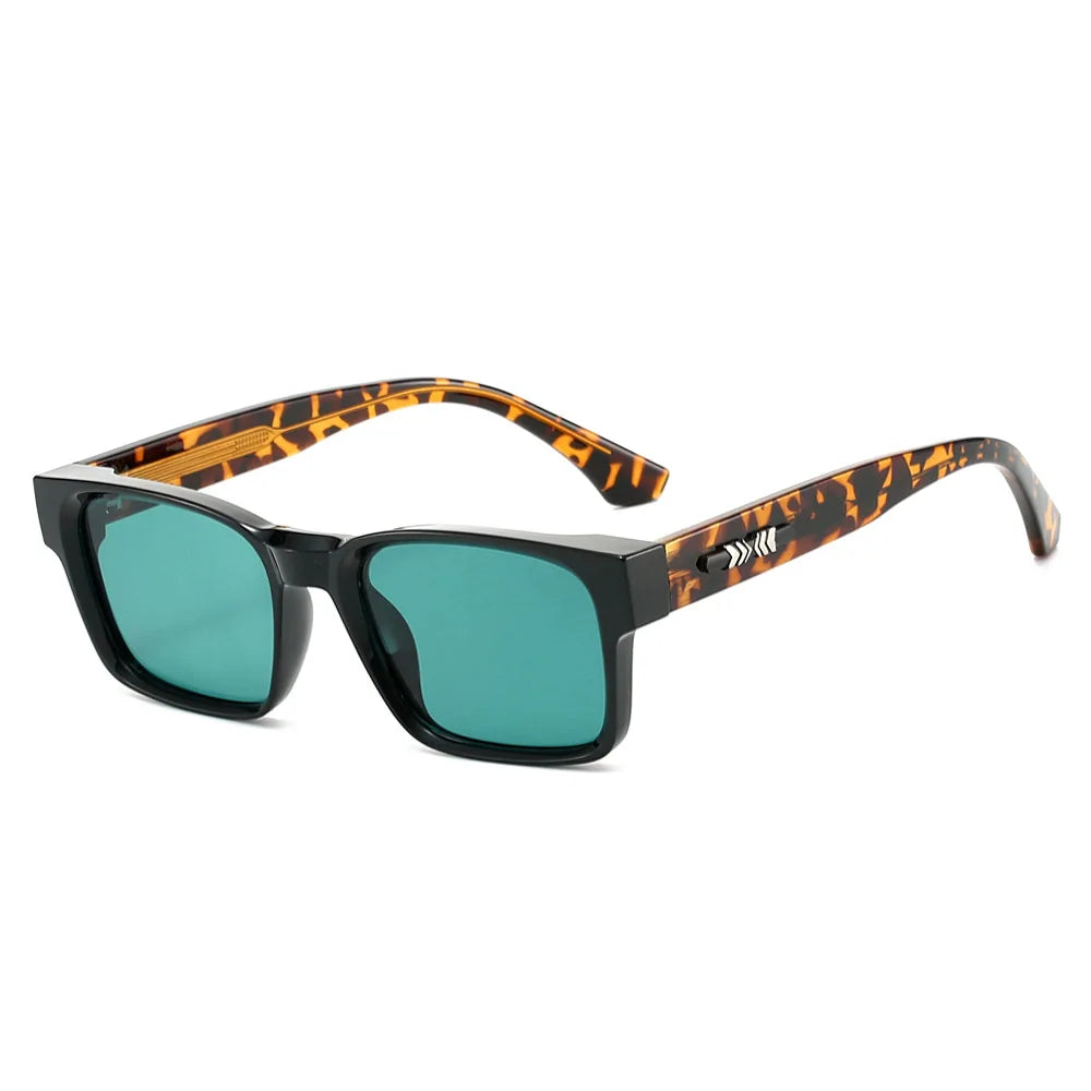 Quality Square Polarized Sunglasses, Metal Core UV400,