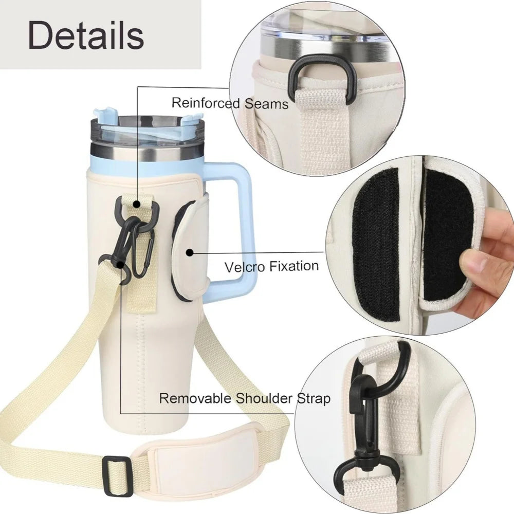 Water Bottle Carrier Bag for Stanley 40oz Tumbler