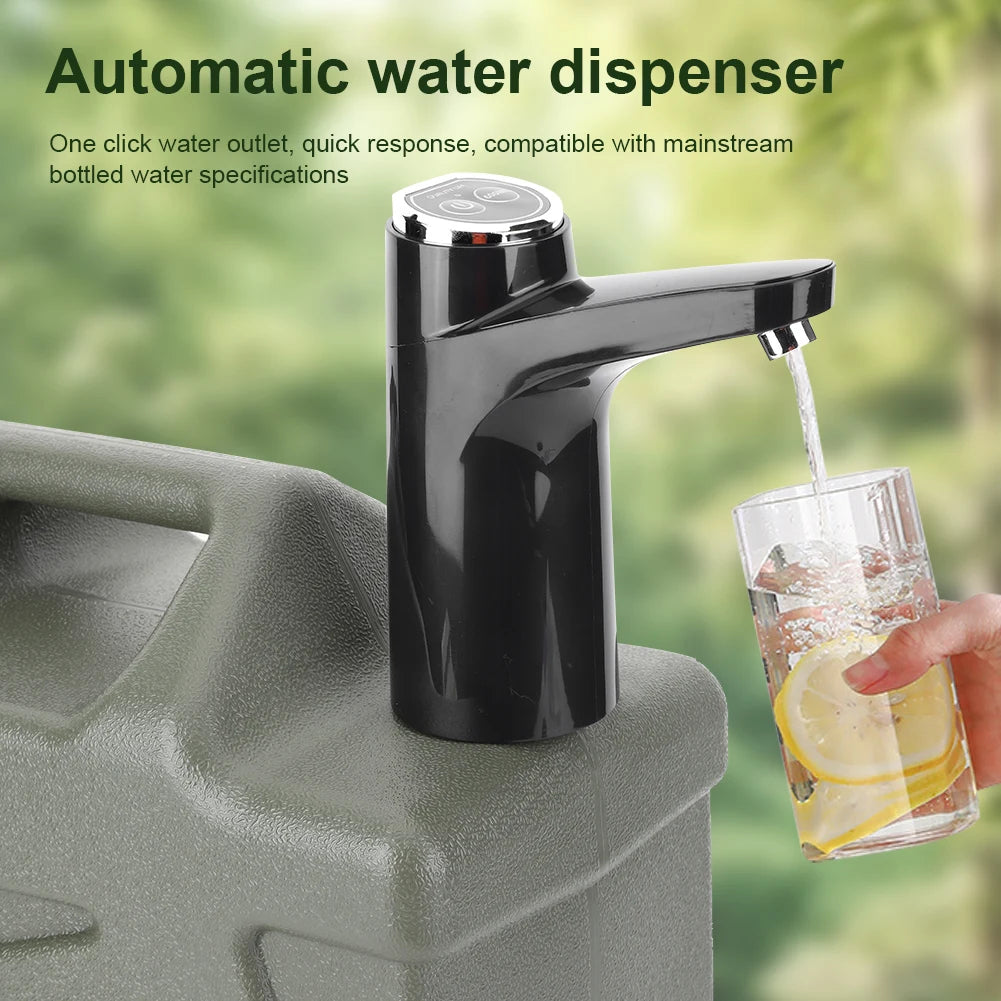 Electric Water Pump USB Rechargeable Portable Water One Key Switch Mini Water Pump for Outdoor Camping