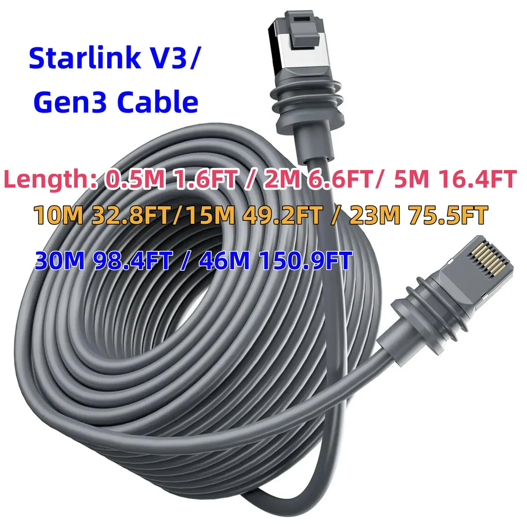 new generation starlink Version 3 Generation Router Cable Extension Gigabit Ethernet RJ45 Router Cable
