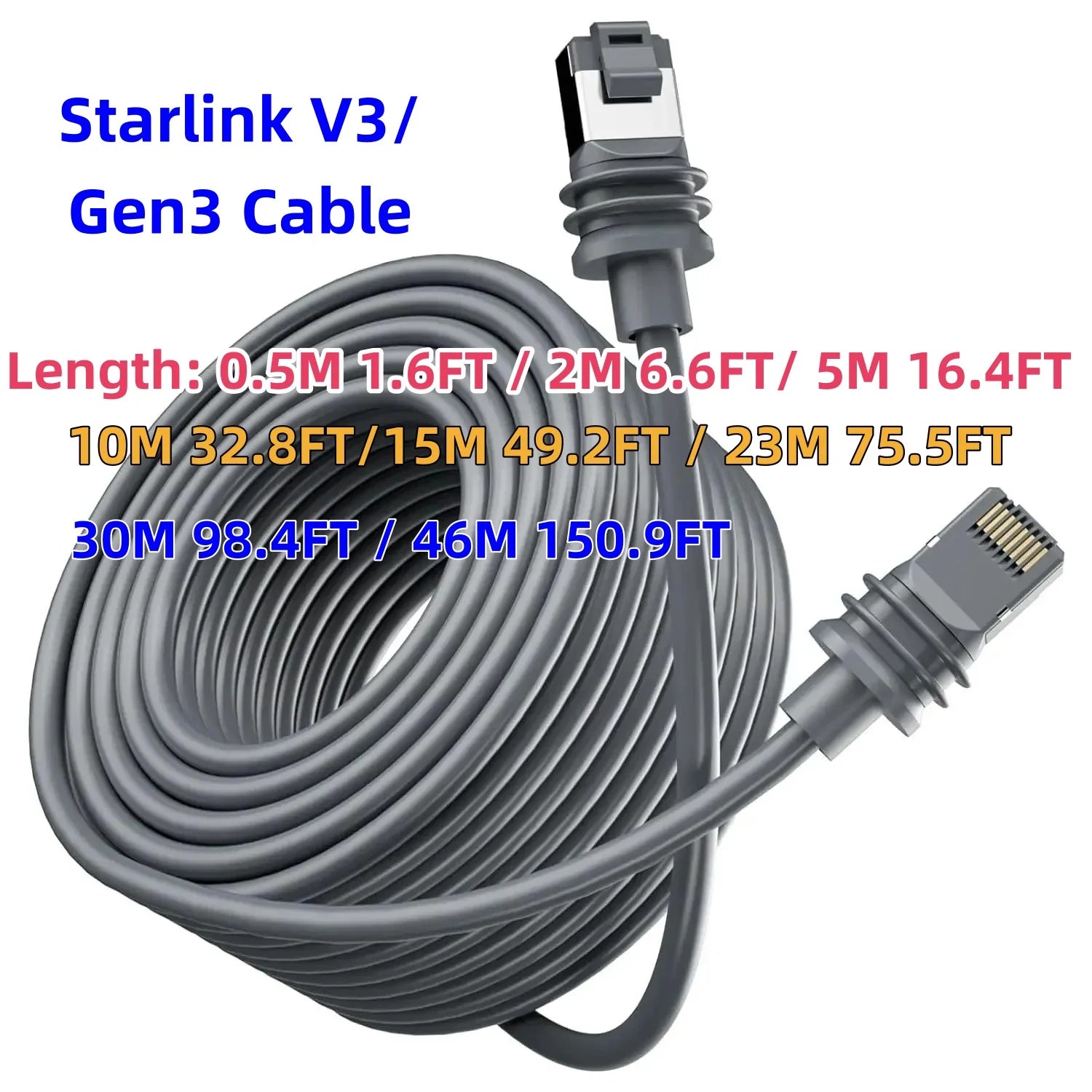 new generation starlink Version 3 Generation Router Cable Extension Gigabit Ethernet RJ45 Router Cable