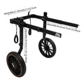2-Wheel Dog Wheelchair for Back Legs/Senior Dogs 65kg Load