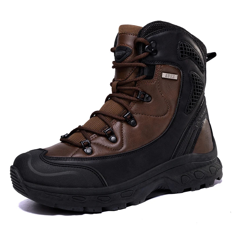 Mountain climbing, outdoor hiking boots.