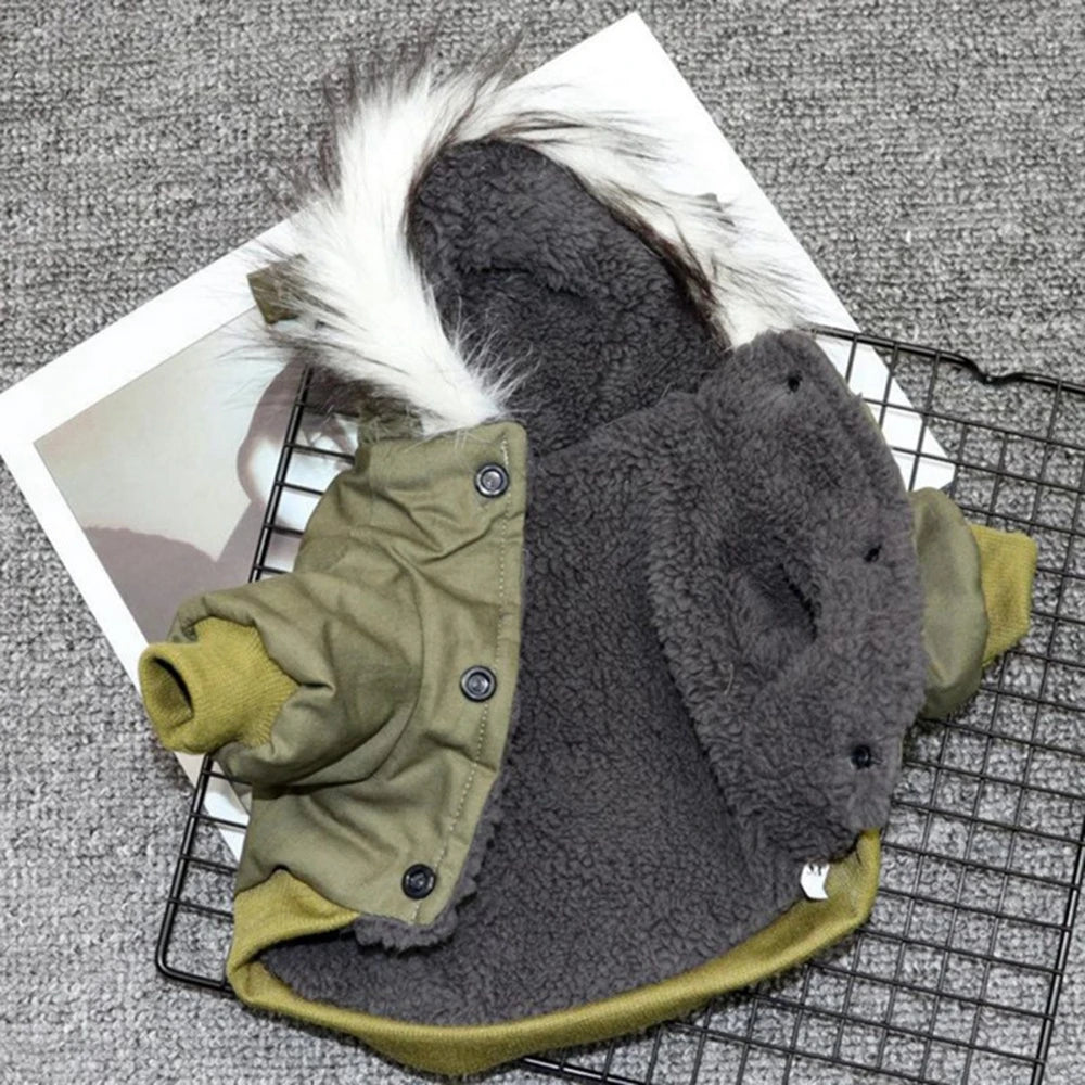 Dog Jacket With Harness, Heavy Hiking Coat Dog Warm Hoodie,  Small Medium Large Dog