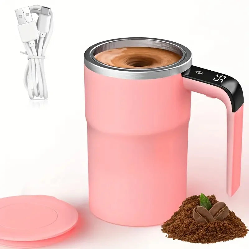LED Display | USB Charging | Smart Mixing Coffee Cup