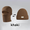 Winter Mask Beanies, Warm Knitted  Hats, Windproof Solid Full Face Ski Bonnet