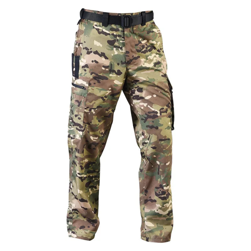 New Tactical Pants Quick Dry Multi-Pocket Cargo Pants, Wear-Resistant.