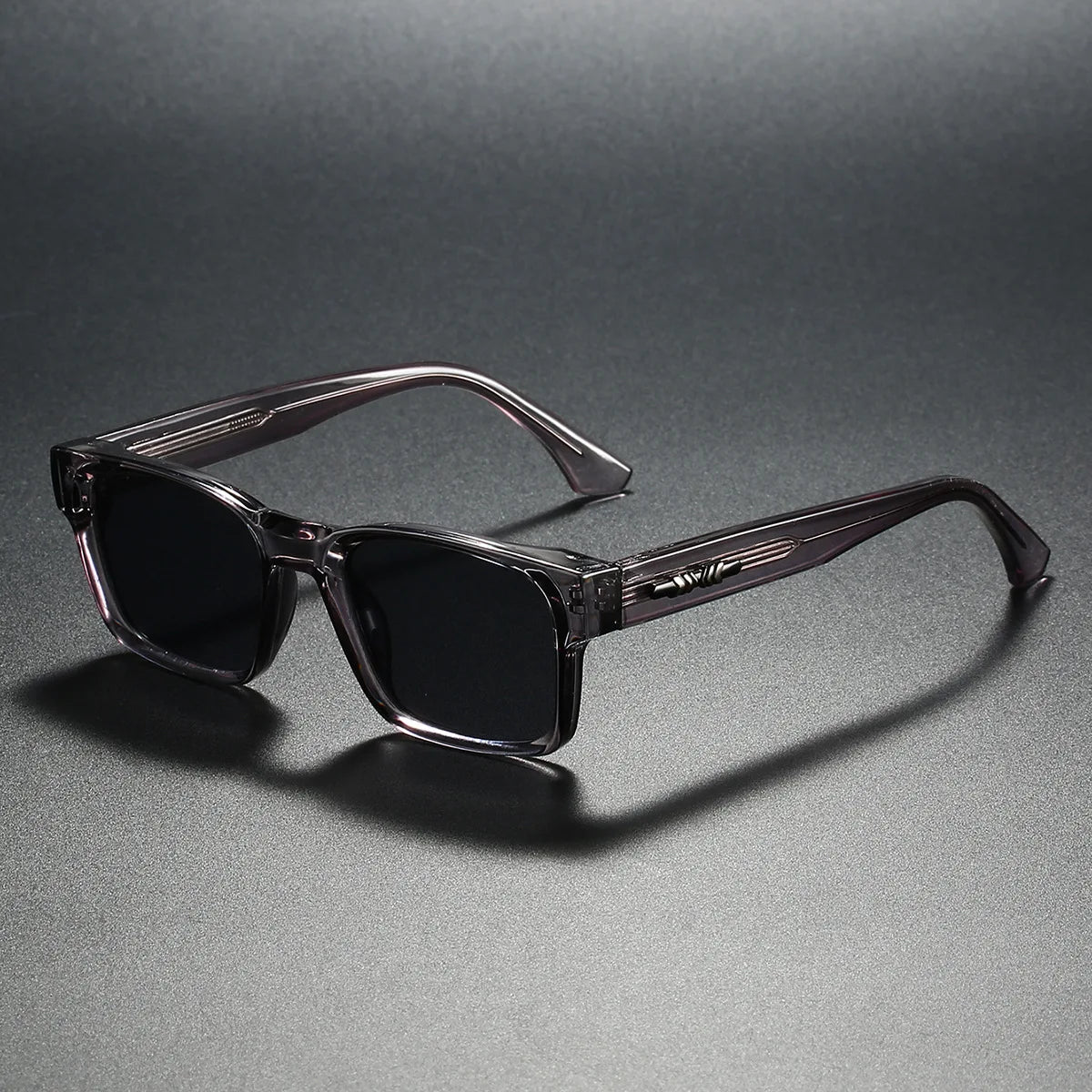 Quality Square Polarized Sunglasses, Metal Core UV400,