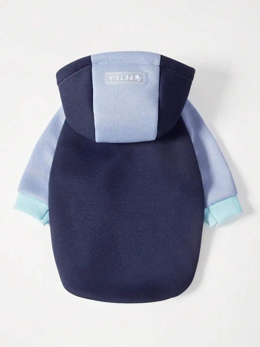 Orange Solid Color Pet Hoodie for Dogs – Cozy All-Season Wear