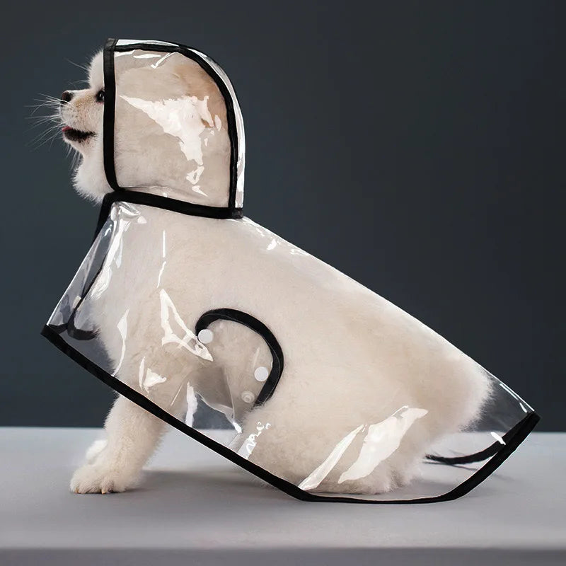 Pet Raincoat Transparent Dog Raincoat Waterproof and Windproof