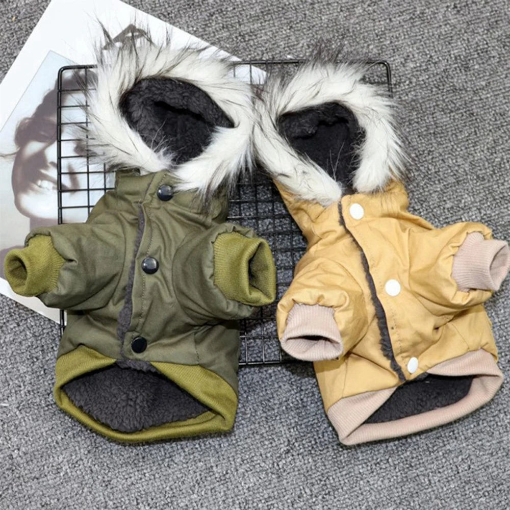 Dog Jacket With Harness, Heavy Hiking Coat Dog Warm Hoodie,  Small Medium Large Dog